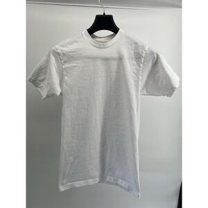 Stafford Unisex Classic Fit Small White T-Shirts Crew Neck x4